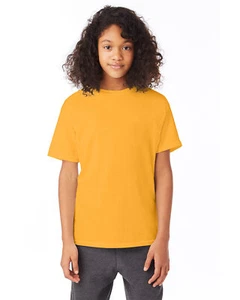 Hanes Youth Stylish T Shirt Casual Plain T-Shirt - 5370 - Picture 1 of 27
