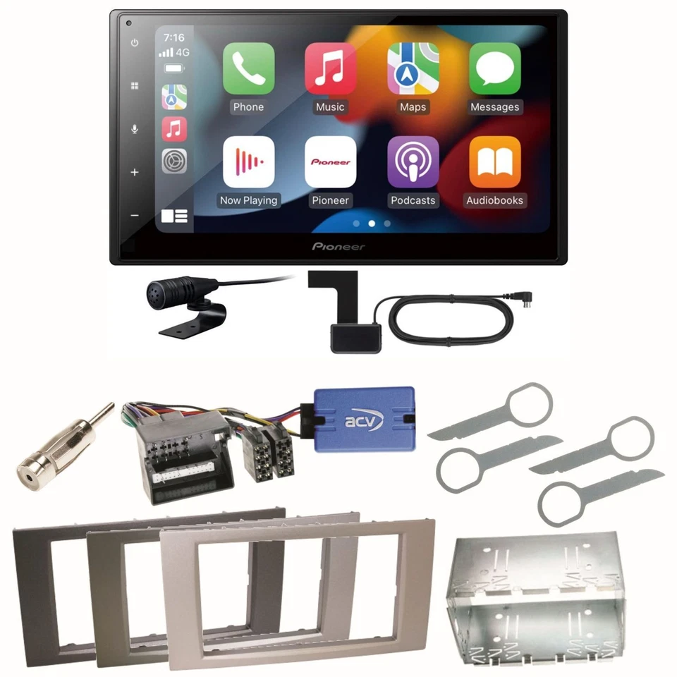 Pioneer SPH-DA360DAB CarPlay USB Einbauset für Ford Kuga Fusion Galaxy S-Max - Bild 1 von 1