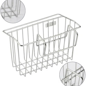 Kitchen Sink Caddy Stainless Steel Tidy Storage Holder Rack Organizer Anti-skid - Picture 1 of 14