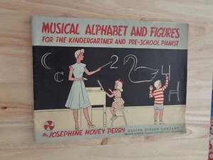 Musikalisches Alphabet & Figuren Kindergartenkind & Vorschulpianist von J Perry SC 1947 - Bild 1 von 1
