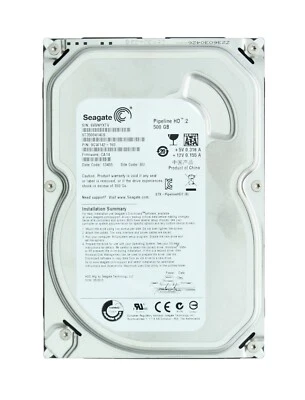 Seagate Pipeline Hard Drive .2 ST3500414CS, 500 GB Storage, SATA 3.0 Gb/s Drive - Image 1 of 3