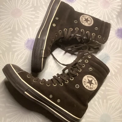 Converse, Gr.37,5, High Chucks, Braun, mit Teddyfell gefüttert - Bild 1 von 4