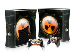 XBOX 360 Slim Skin Design Foils pegatinas lámina protectora juego - motivo nuclear - Imagen 1 de 1