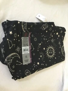 New No Boundaries Moon and Stars Ankle Cotton Leggings Juniors Women many sizes - Picture 1 of 3