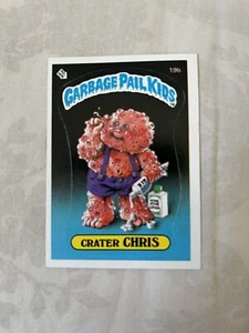 Garbage Pail Kids Card Crater Chris 19b 1985 Topps USA - Foto 1 di 2