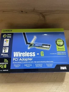 Linksys Cisco Wireless-G WMP54G Desktop PCI Network Adapter 54Mbps Sealed New - Picture 1 of 5