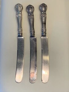 Gorham Buckingham Muster 3 Sterling Silber Messer mit Latema Klinge - Bild 1 von 5