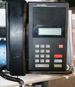 Used Nortel M7100 NT8B14 Black 1 Button Digital Telephone Made in Canada. - Picture 1 of 4