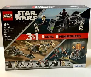 Lego 66708 Star Wars Galactic Adventure Pack 3 Sets in 1, 9 Figures New & Seal - Picture 1 of 9