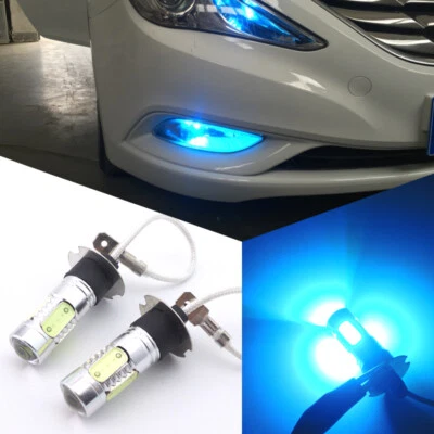 2pcs Ice Blue H3 LED Fog Light Bulbs Car Truck Driving Fog Lamp Conversion Kit - Image 1 of 4