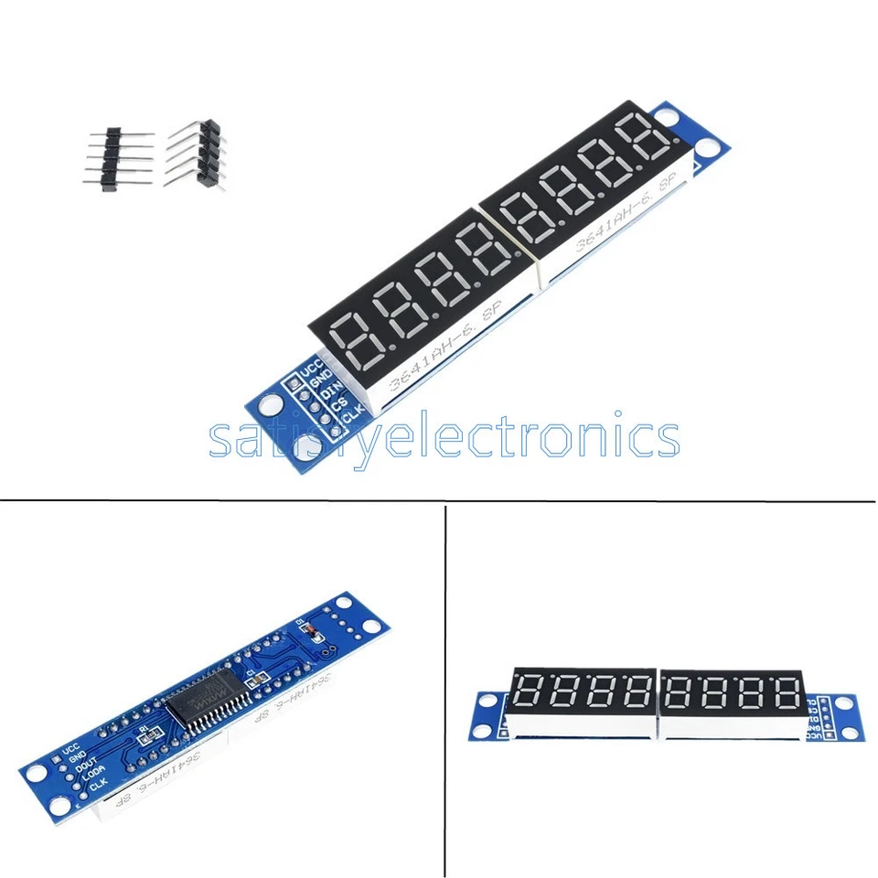 MAX7219 LED Dot matrix 8Digit Digital Display 0.56 Tube Anode Module For Arduino - Image 1 of 1