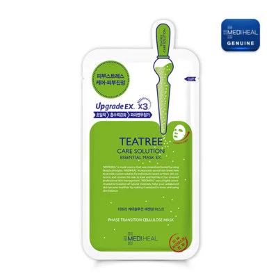 MEDIHEAL-Teatree Care Solution Essential Mask Pack 24ml (1 pcs) Korean beauty - Image 1 of 2