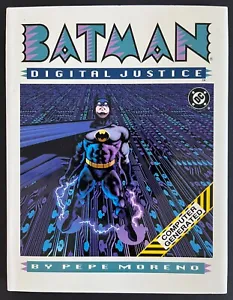 Batman: Digital Justice (1990, DC, Hardcover, Graphic Novel, First Printing) - Picture 1 of 2