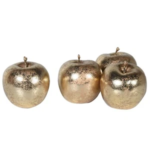 4er Set Deko Apfel Champagner - Bild 1 von 3