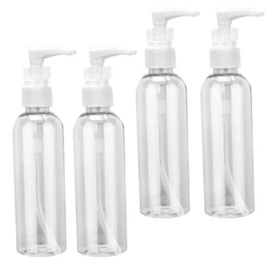 4 Pcs Pump Bottles Soap Dispenser Travel Containers for Cosmetic - Picture 1 of 11