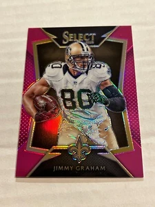 2014 SELECT JIMMY GRAHAM 62/199 PINK PRIZM SAINTS SP - Picture 1 of 2