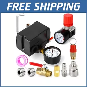 Compact Pressure Switch with Safety Valve for Enhanced Air Compressor Efficiency - Picture 1 of 9