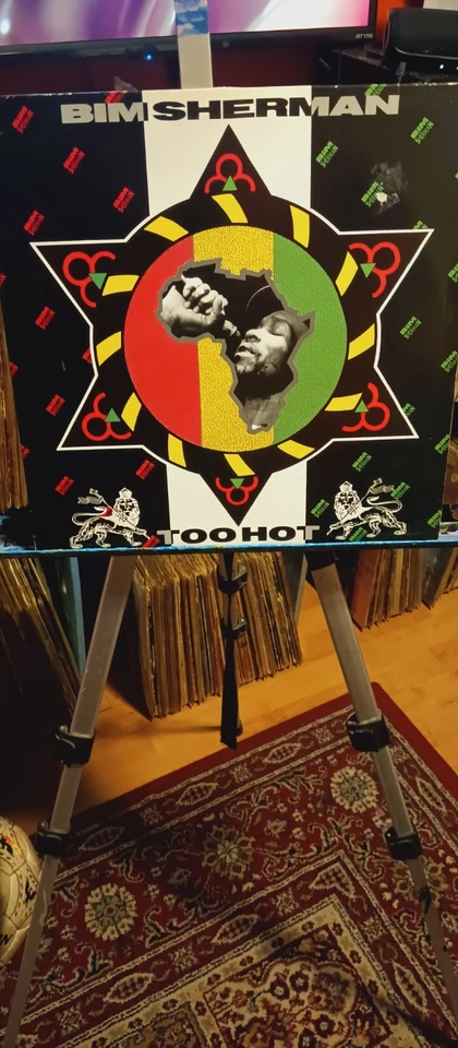 Bim Sherman - Too Hot 1990 LP Original Press Uk Import / Roots Reggae Steppers - Image 1 of 4