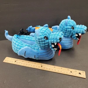 Wonder Nation Kid's Animated Mystiche BLU DRAGON PANTOFOLE Ragazzi TAGLIA 7/8 NUOVE - Foto 1 di 2