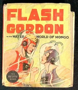 Flash Gordon in the Water World of Mongo 1937 Big Little Book #1407 - Imagen 1 de 6