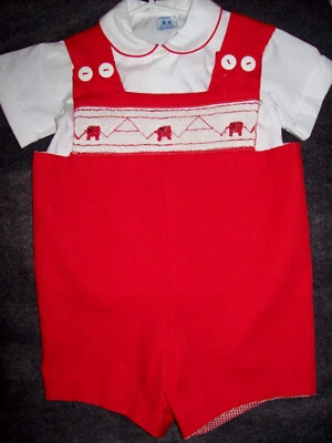 Mameluco reversible ELEFANTE ALABAMA Crimson Tide para niño 2 y top KELLY'S KIDS Foto 1 de 4