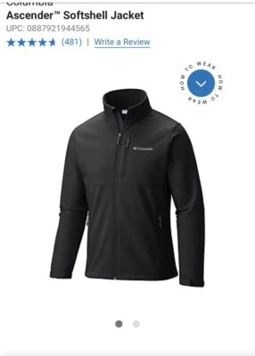 Columbia Ascender Soft Shell Jacket Large Size - Image 1 of 4