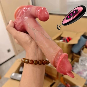Lecken Stoßfunktion Vibrator Dildo G-Punkt Klitoris Anal Sexspielzeug für Frauen - Bild 1 von 24