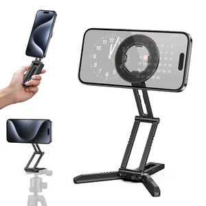 CAMOLO Magnetic Pocket Phone Tripod Cell Phone Holder Stand For iPhone 16 15 - Picture 1 of 9