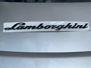 LAMBORGHINI URUS GENUINE BRAND PAINTED GLOSS BLACK EMBLEM OEM - Picture 1 of 3