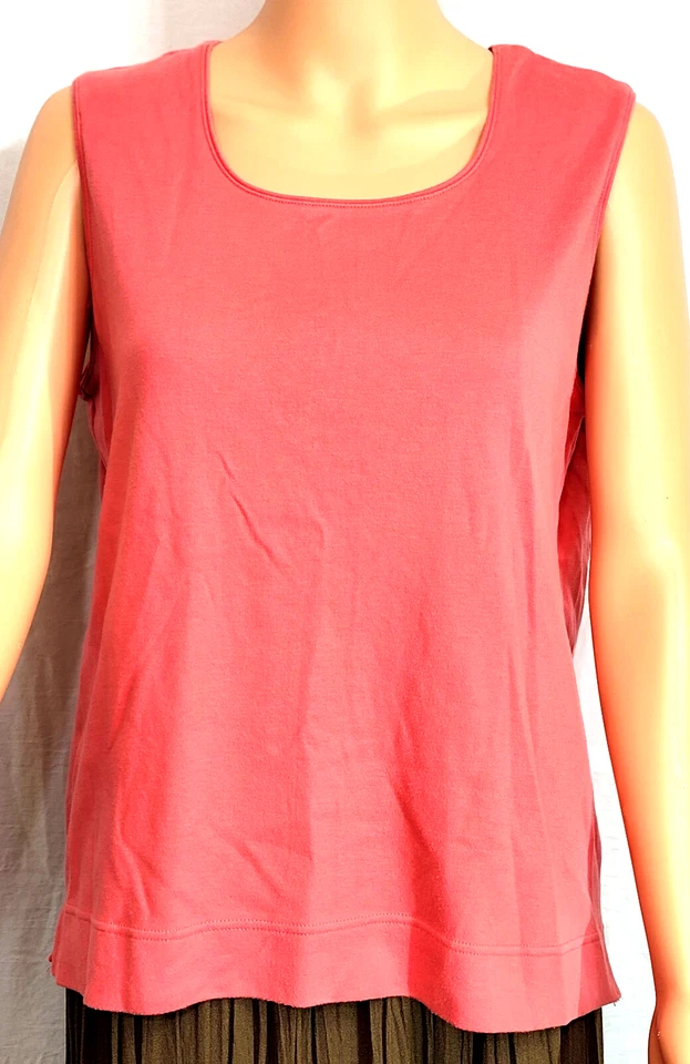 Camiseta sin mangas XL para mujer naranja ropa de verano informal ropa de trabajo de viaje Foto 1 de 4