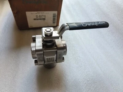 Swagelok SS-65XTF16 CF3M 909275001 3-WAY BALL VALVE (NEW WITHOUT BOX ) - Image 1 of 4