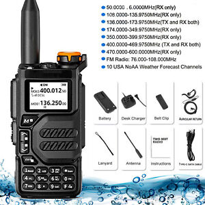 Talkie-walkie rechargeable radio FM bidirectionnel émetteur-récepteur longue portée UV K5 50-599M