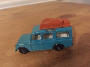 MATCHBOX LESNEY LAND ROVER SAFARI BLUE NO.12 DIECAST VINTAGE ORIGINAL - Picture 1 of 5