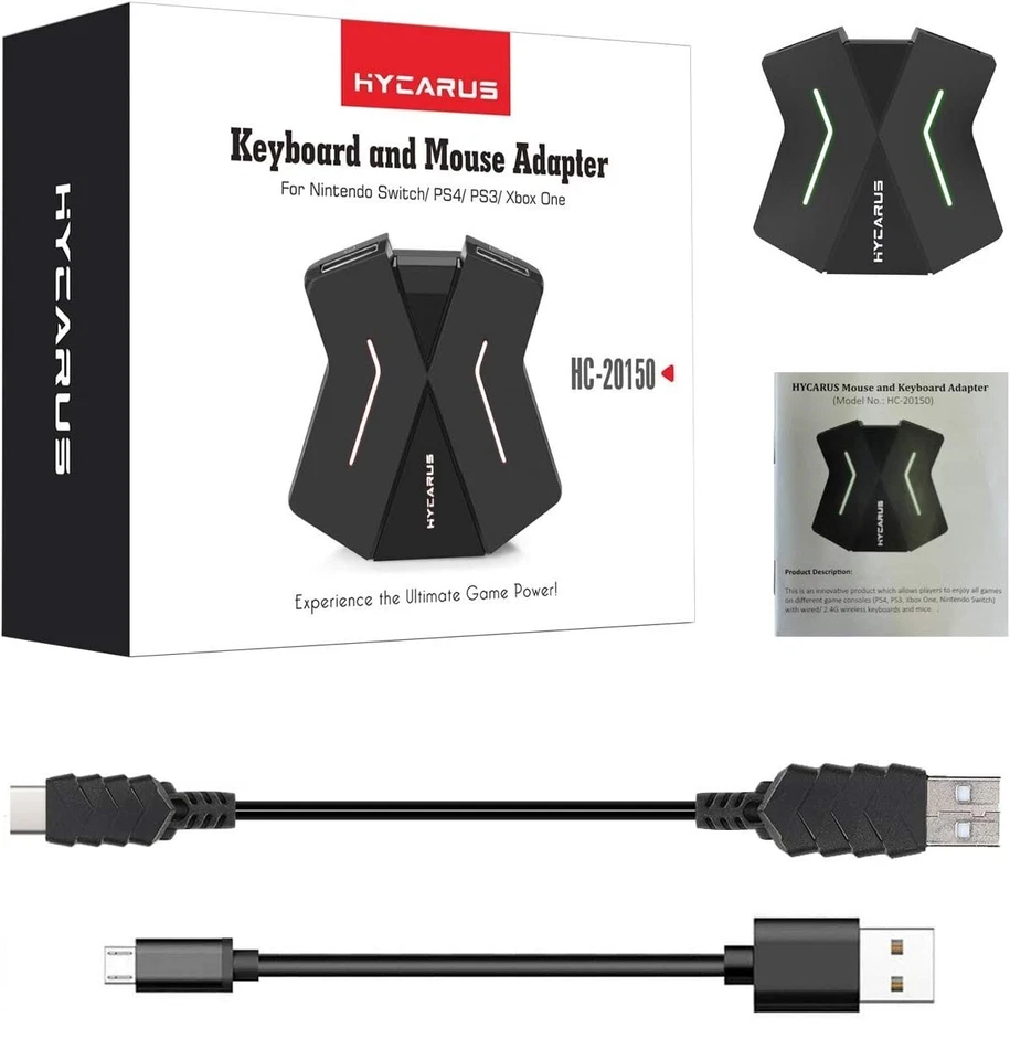 Keyboard and Mouse Adapter for Nintendo Switch, PS4, PS3, Xbox One - Image 1 of 4