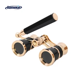 3X25 Black Compact Folding Binoculars with Handle for Women in Theater Concerts - Bild 1 von 8