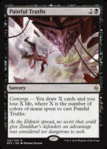 Painful Truths ~ Lightly Played Battle for Zendikar MTG Magic UltimateMTG Black  - Image 1 of 1