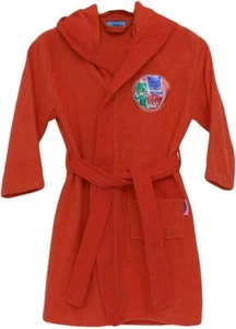 Accappatoio PJ MASKS Microspugna Cappuccio Corallo Taglie 2/3-6/7 anni Sfiziosa® - Picture 1 of 1