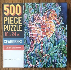 Americanflat 500-teiliges Puzzle - Seepferdchen - NEU! - Bild 1 von 3
