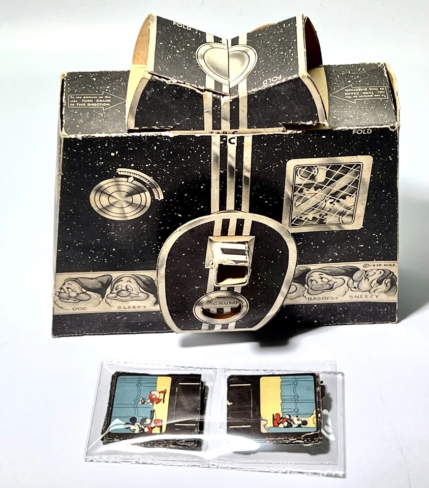 Antigua máquina de imágenes en movimiento de Blancanieves de Disney 1938 Pepsodent - RARA Foto 1 de 4