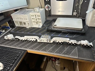 1/64 For DCP Trucks 15 Axle custom made Heavy Haul trailer and Transformer Load - Image 1 of 4