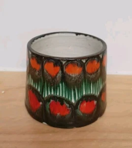 Willy Steinlin Swiss 1970s Abstract Pottery Bowl, with original paper label - Picture 1 of 7