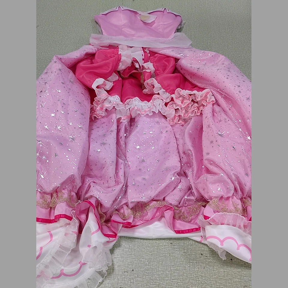 Vestido largo de princesa rosa con accesorios Foto 1 de 1