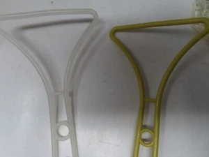 TUPPERWARE Carrying Handle 19.5" Clear and 23" Harvest Gold - Picture 1 of 5