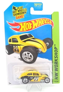 Hot Wheels Custom Volkswagen Käfer Mooneyes gelb HW Workshop #247 - Bild 1 von 6