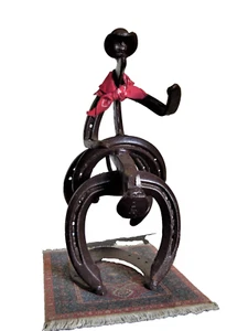 Cast Iron St. Croix Forge Horseshoe Sculpture - Picture 1 of 11