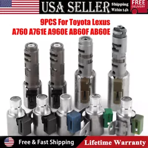 9X OEM Transmission Shift Solenoid Fit Tundra A760 A761E A960E AB60E AB60F GS300 - Picture 1 of 7