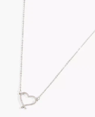 COLLAR COLGANTE CORAZÓN PAVÉ DELICADO Lane Bryant Foto 1 de 3