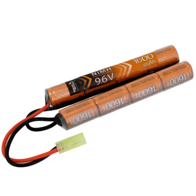 Lancer Tactical 9.6v 1600mAh NiMH Nunchuck Airsoft AEG Battery LT9.6V1600N