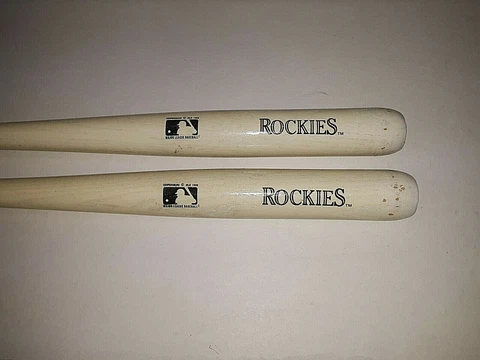 Colorado Rockies MLB White 18" Mini Bat ( set of two ) Cover