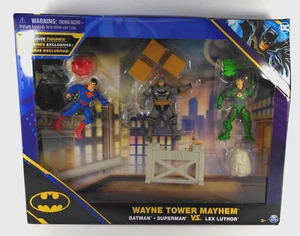 DC Comics Wayne Tower Mayhem Actionfigur Spielset mit Batman Superman & Lex - Bild 1 von 8